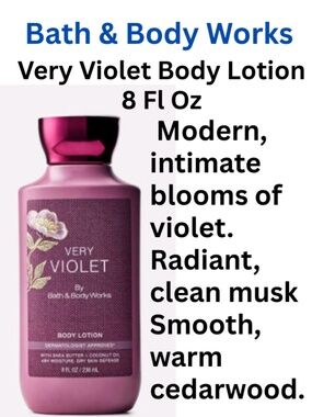 Bath & Body Works Very Violet Body Lotion - A soft, unforgettable presence.